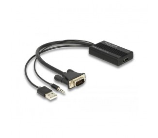Delock Adaptador HDMI a VGA con audio 25 cm