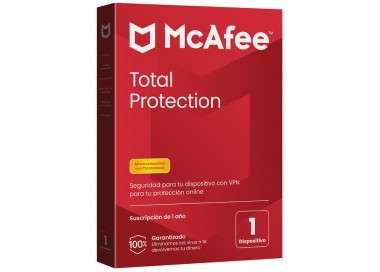 Antivirus mcafee total protection 1 dispositivo