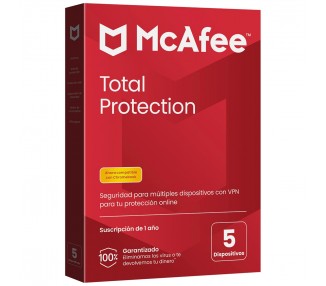 Antivirus mcafee total protection 5 dispositivos