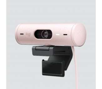 Webcam logitech brio 500 rosa full