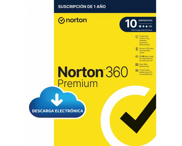 Antivirus norton 360 premium 75gb espanol