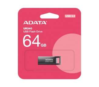 ADATA Lapiz USB UR340 64GB USB 32 Metal Black