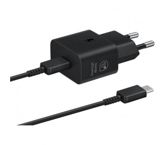 h2Cargador 25W con cable Negro Ultrarapido EP T2510XBEGEU h2divulliEl nuevo adaptador de corriente te proporciona energia para 