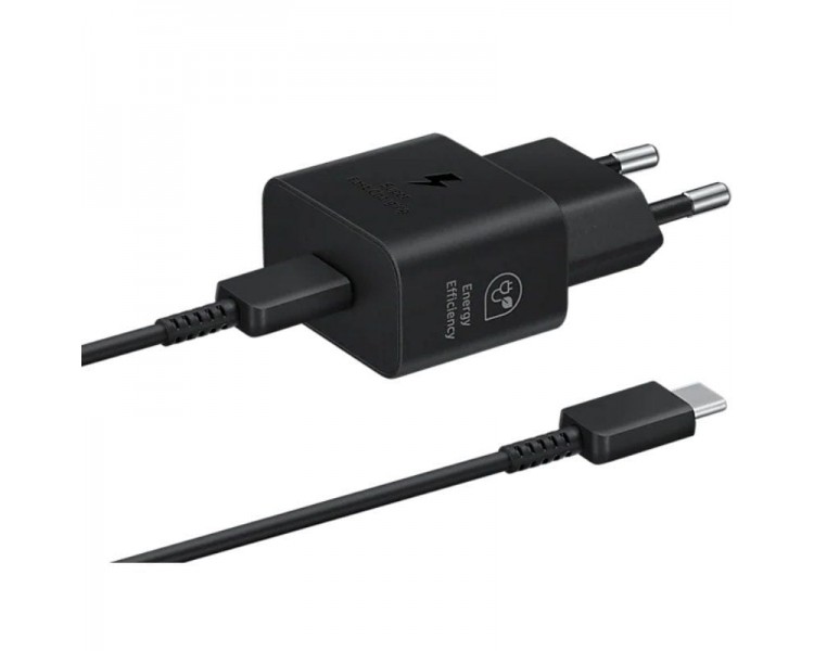h2Cargador 25W con cable Negro Ultrarapido EP T2510XBEGEU h2divulliEl nuevo adaptador de corriente te proporciona energia para 