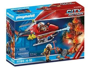 Playmobil helicoptero bomberos