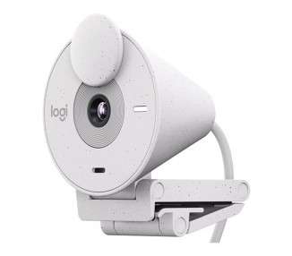 Webcam logitech brio 300 blanco crudo
