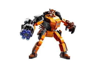 Lego marvel avengers rocket armadura robotica
