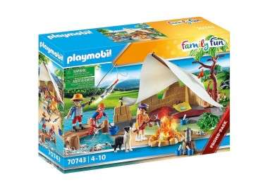 Playmobil familia acampada
