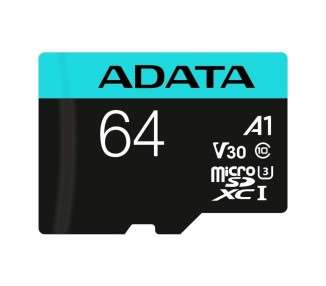 ADATA microSDXC SDHC UHS I U3 64GB c adapt