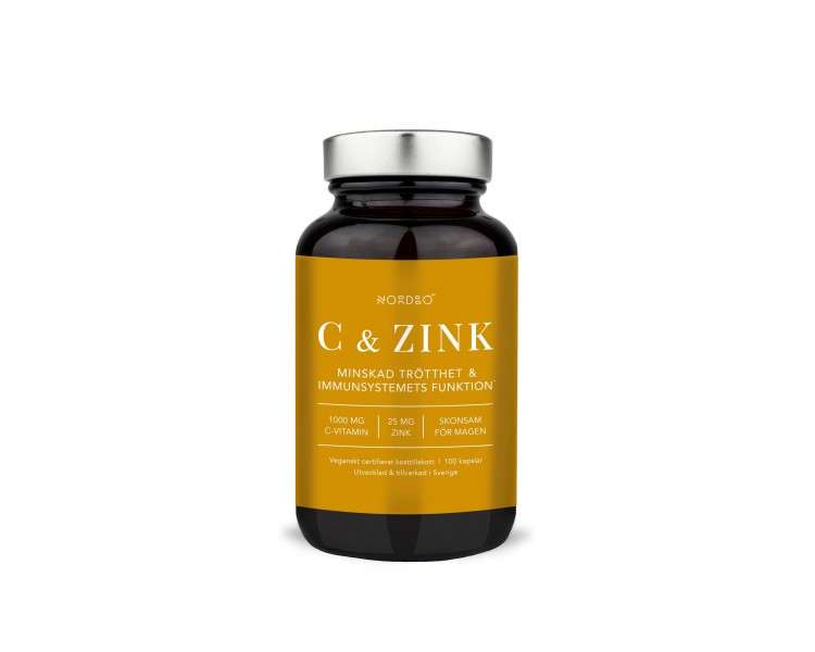 NORDBO - C-vitamin & Zink Vegan 100 Capsules