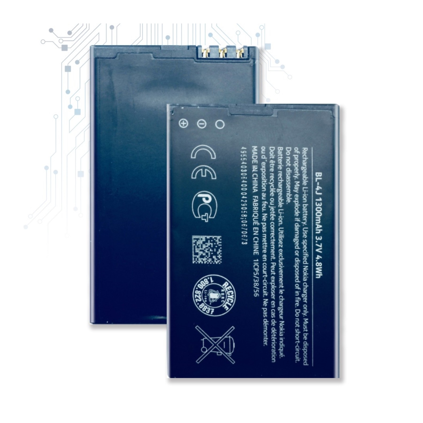 Bateria Nokia Bl-4J Bl4J Bl 4J Para C6 C6-00 Lumia 620