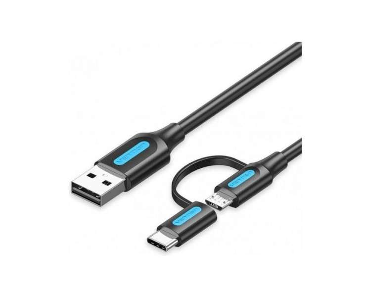 pul libEspecificaciones b li liVersion USB 20 li liInterfaz USB A a USB Tipo C y a MicroUSB li liLongitud 1m li liVelocidad de 