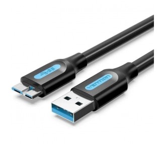divh3Vention COPBI Cable USB 30 macho a Micro B macho 3 m negro h3pEl cable Vention USB 30 a Micro B de 3 A garantiza una trans