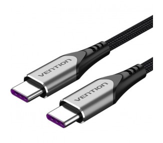 ph2Cable de carga rapida Vention USB C a USB C 20 compatible con PD100W h2h2Carga rapida h2p2 25 horas puede estar llena MacBoo