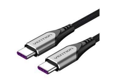 ph2Cable de carga rapida Vention USB C a USB C 20 compatible con PD100W h2h2Carga rapida h2p2 25 horas puede estar llena MacBoo