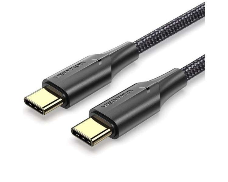 ph2Cable trenzado de nailon USB 20 C macho a C macho 3A h2h2Cable de datos de carga rapida USB C 3A h2pIndicador LED inteligent