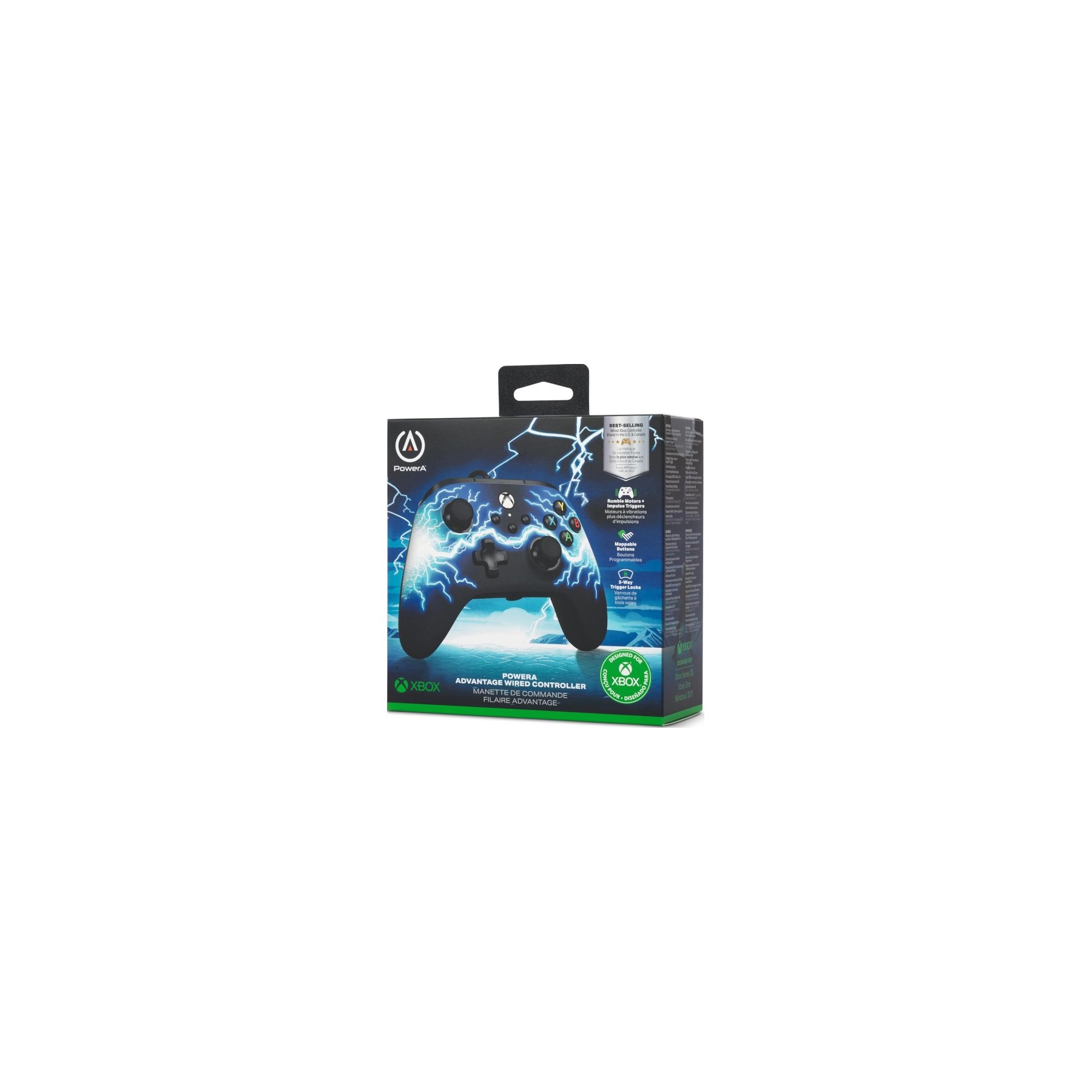 POWER A ADVANTAGE WIRED CONTROLLER ARC LIGHTNING (XBONE)