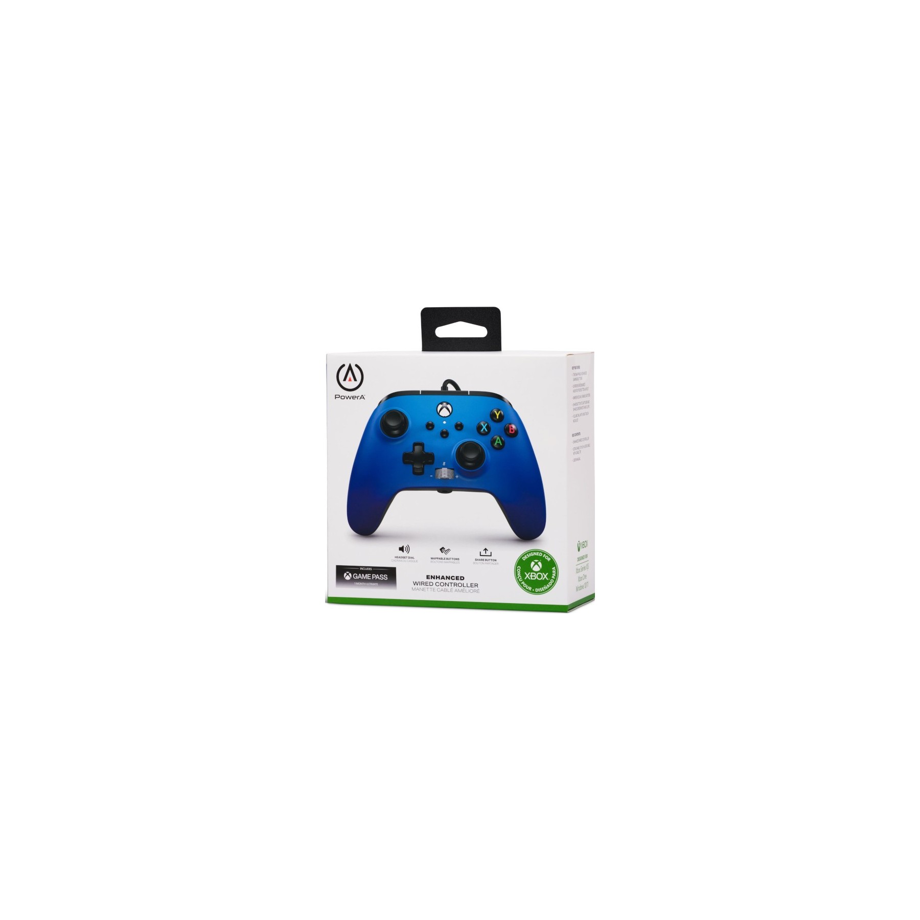 POWER A ENHANCED WIRED CONTROLLER SAPPHIRE FADE (XBONE/WINDOWS 10)