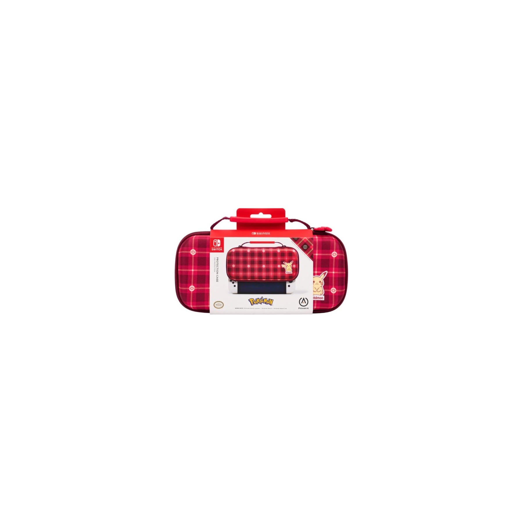 POWER A PROTECTION CASE PIKACHU PLAID RED (ROJO) (SWITCH/LITE/OLED)