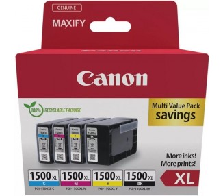 h2Multipack de cartuchos de tinta de gran capacidad BK C M Y Canon PGI 1500XL h2divAhorra tiempo y dinero con este multipack qu