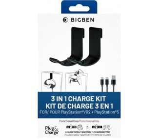 BIGBEN 3 IN 1 CHARGE KIT FOR PLAYSTATION VR2