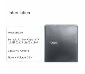 Bateria Original Sony Ba900 Para Sony Xperia J Tx Gx Lt29I St26 St26I St26A