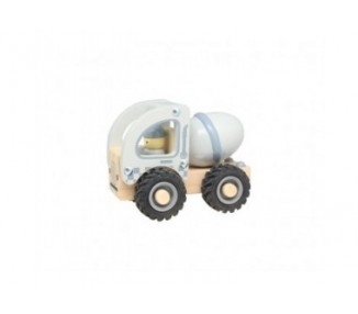 Magni - Wooden cement truck with rubber wheels (5593)