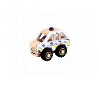 Magni - Wooden police car with rubber wheels (2722)