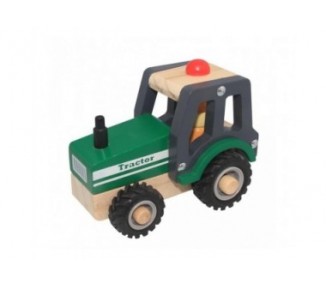 Magni - Wooden tractor with rubber wheels (3895)