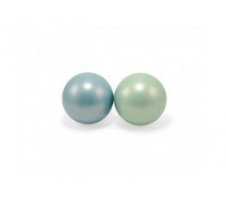 Magni - Balls plastic 2 in net green and blue - 15cm (3042)