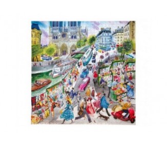 eeBoo - Puzzle 1000 pcs - Paris Bookseller - (EPZTPBS)