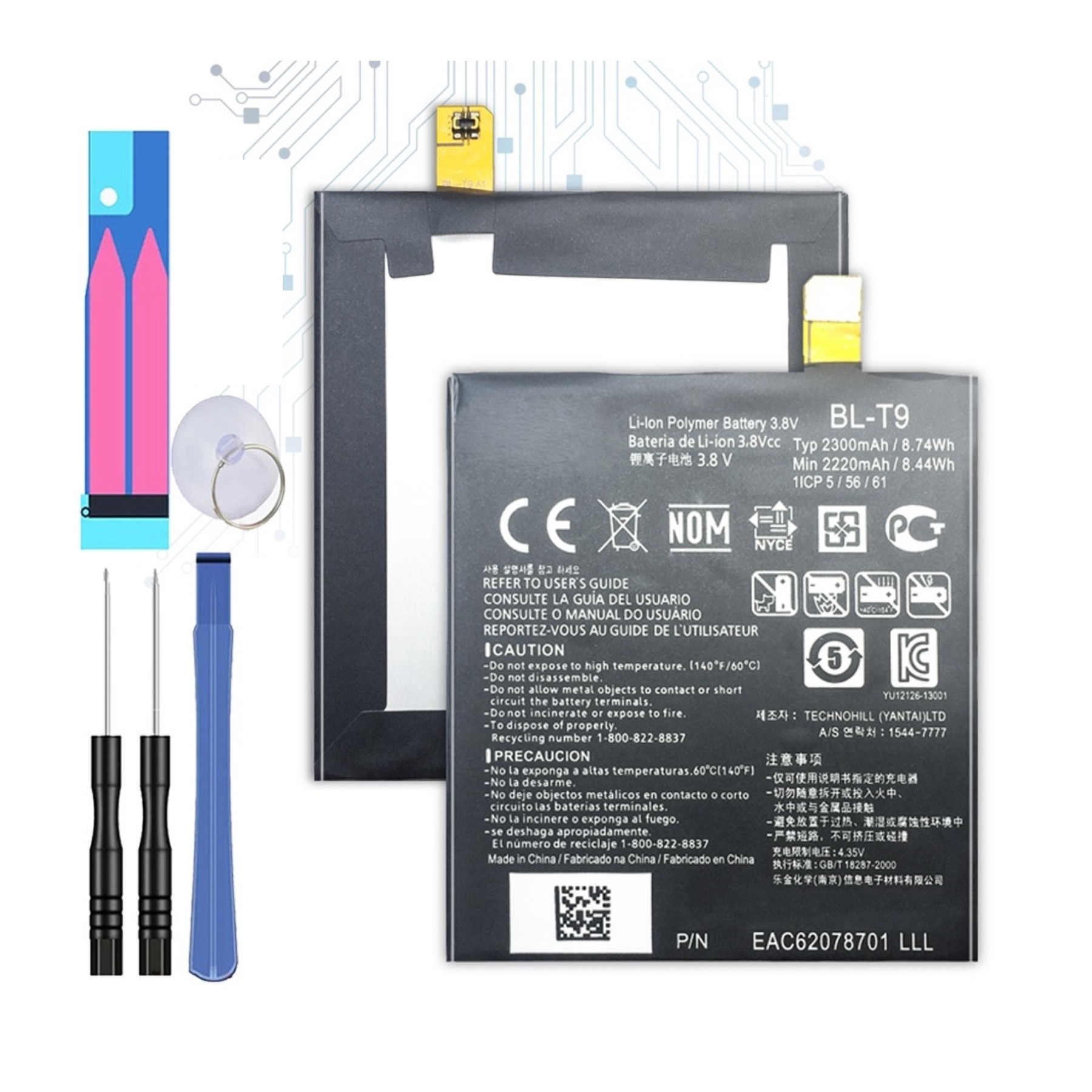 Bateria Original Para Lg Google Nexus 5 D820 Bl-T9 Blt9 Bl T9 D821