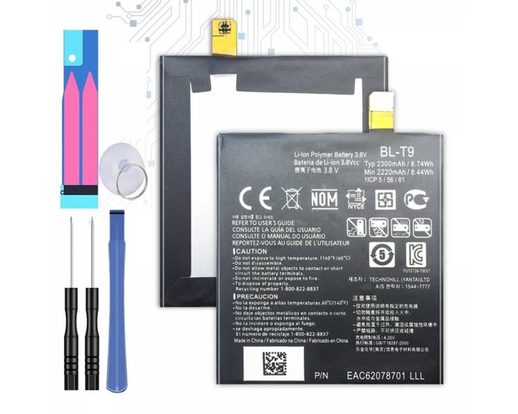 Battery For LG Nexus 5 , Part Number: BL-T9