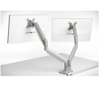 Kensington - SmartFit One-Touch Monitor arm Dual - Light grey