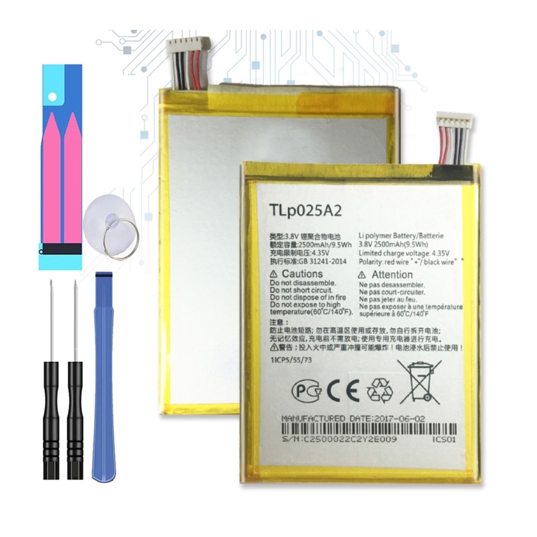 Bateria Tlp025A2 Original Alcatel One Touch Pop C9 Ot-7047 Ot-7047D 7047