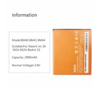 Battery For Xiaomi Redmi 2 , Part Number: BM44