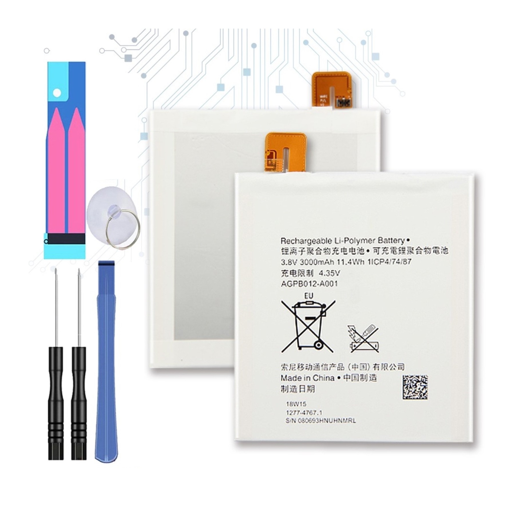 Bateria Original Agpb012-A001 Para Sony Xperia T2 Ultra D5303 Xm50H C5322 Xm50T