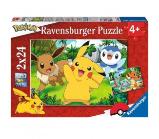Puzzle ravensburger pokemon 2x24 4