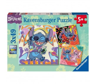 Puzzle ravensburger disney stitch 3x49