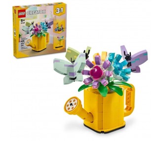 Lego flores en regadera