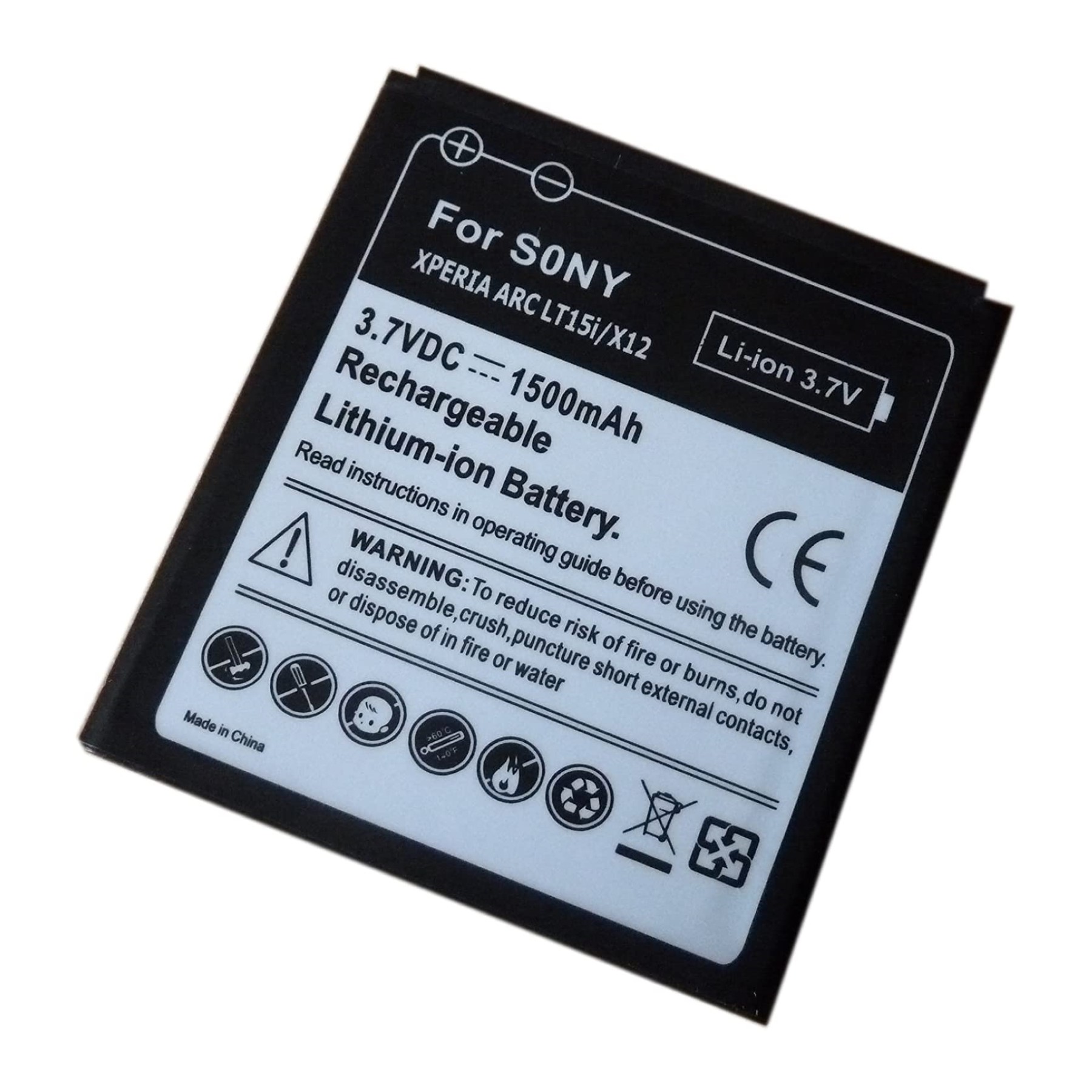 Battery For Sony Xperia Arc LT15i , Part Number: BA750