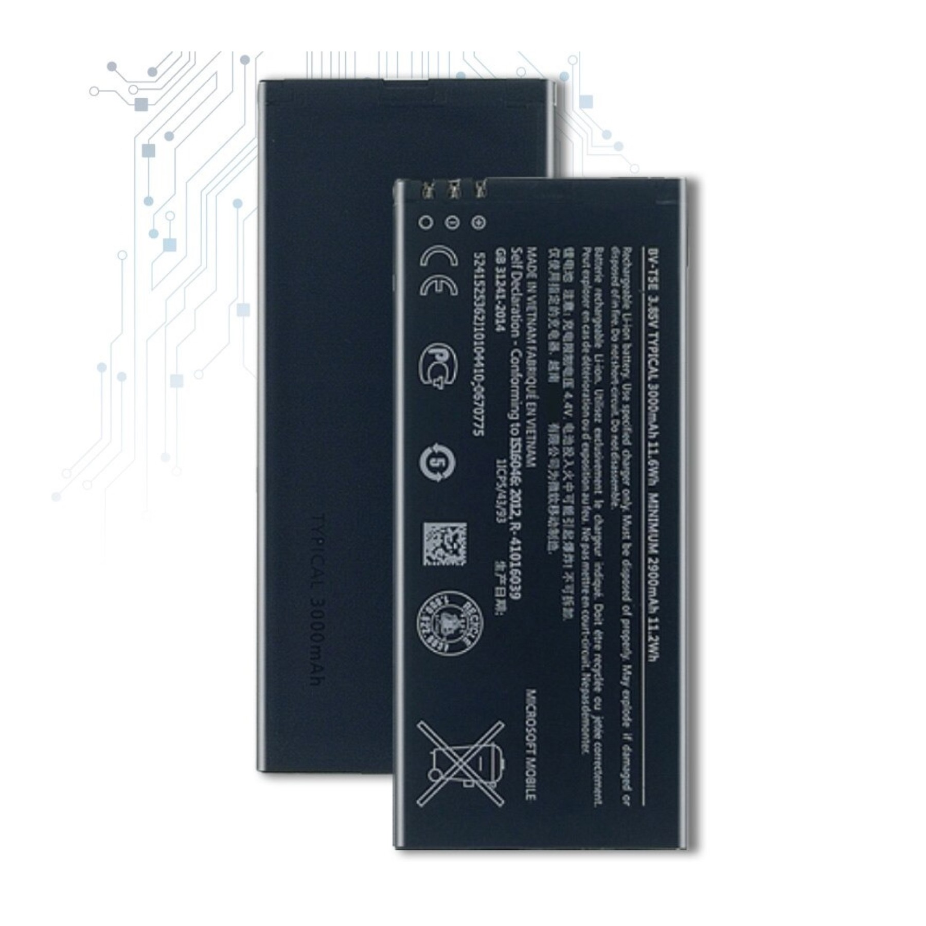 Bateria Original Li-Ion Para Nokia Lumia 950 Bv-T5E