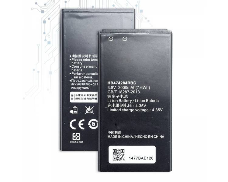 Bateria Original Para Huawei Y5 Y550 Y625 Y635 Y538 G615 G620 Hb474284Rbc