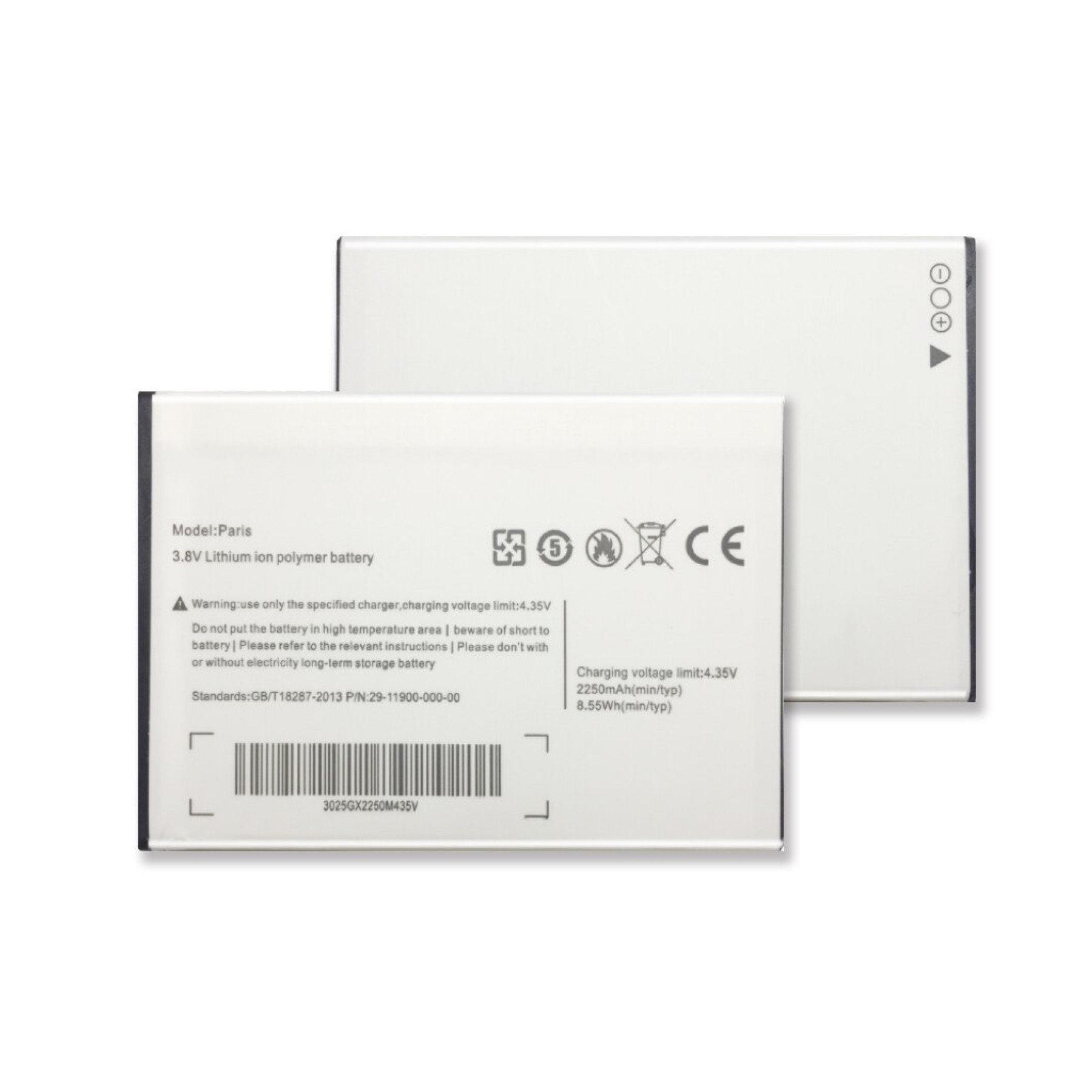 Bateria Interna Para Ulefone Paris, Paris X, Paris Lite, Capacidad Original 2250