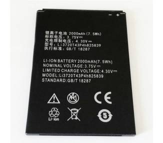 Battery For ZTE Blade Q Maxi , Part Number: LI3720T43P4H825839