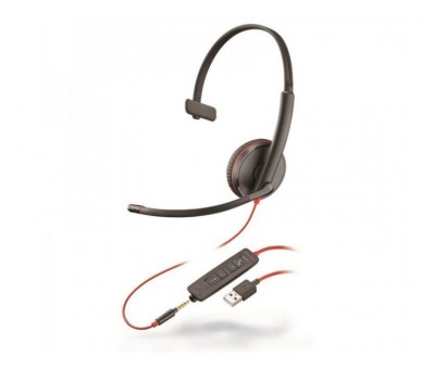 Auriculares Plantronics Blackwire C3215/ Con Micrófono/ Jack