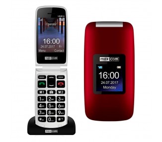 Teléfono Móvil Maxcom Comfort Mm824 Negro/Rojo