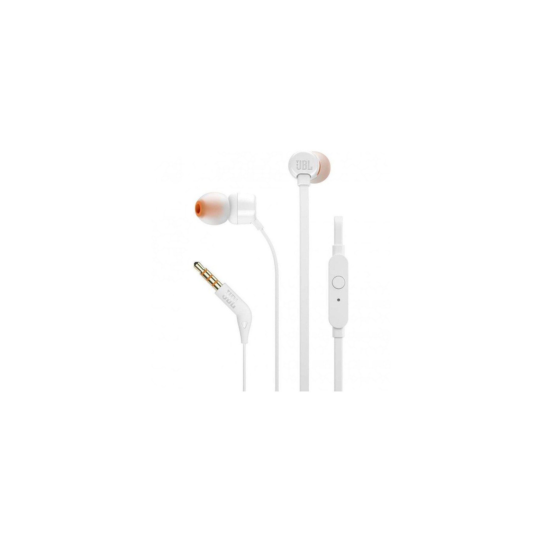 Auriculares Jbl T160 Tune Wired In-Ear Headphone With Mic Wh