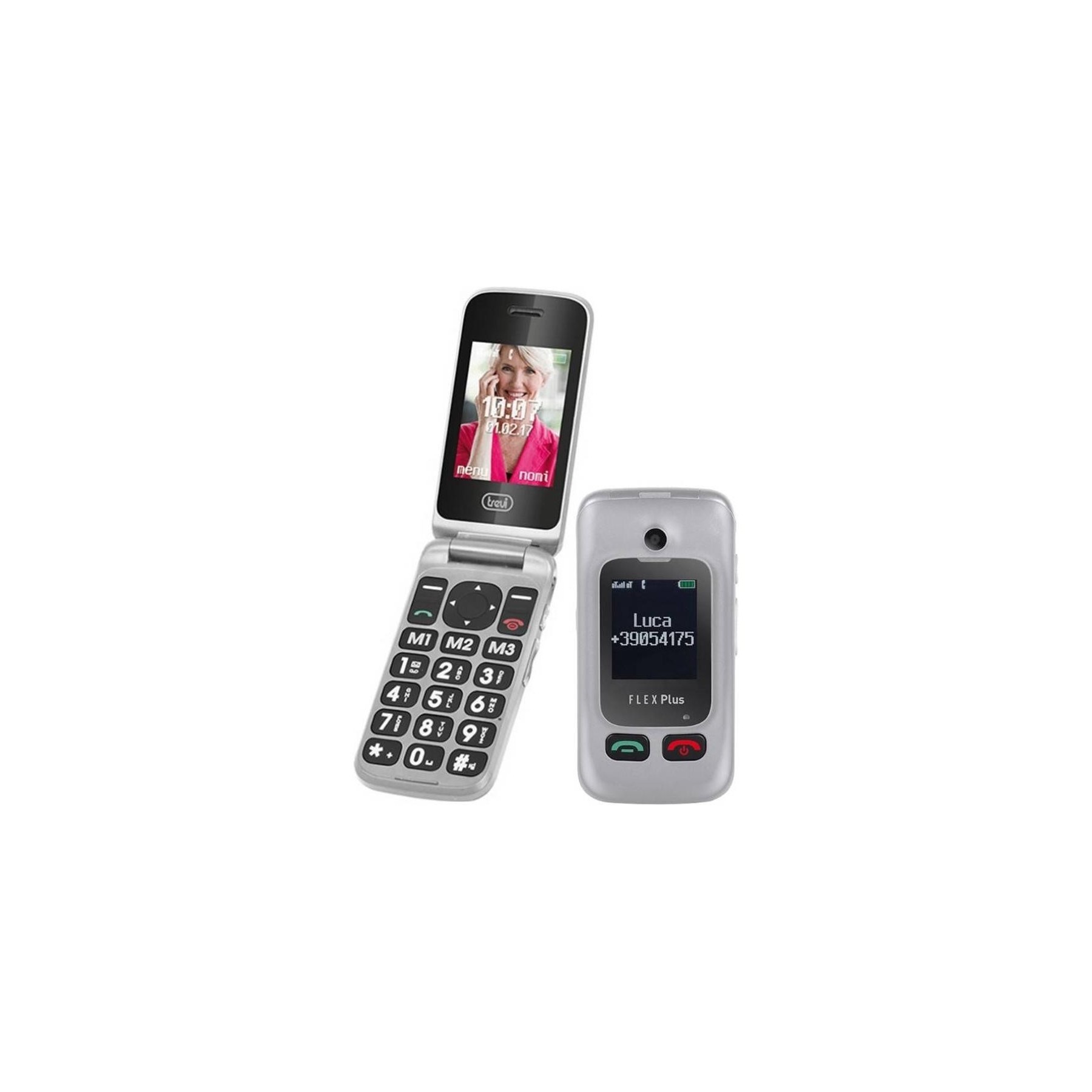 Telefono Trevi Flex Plus 55 Gris 2,4