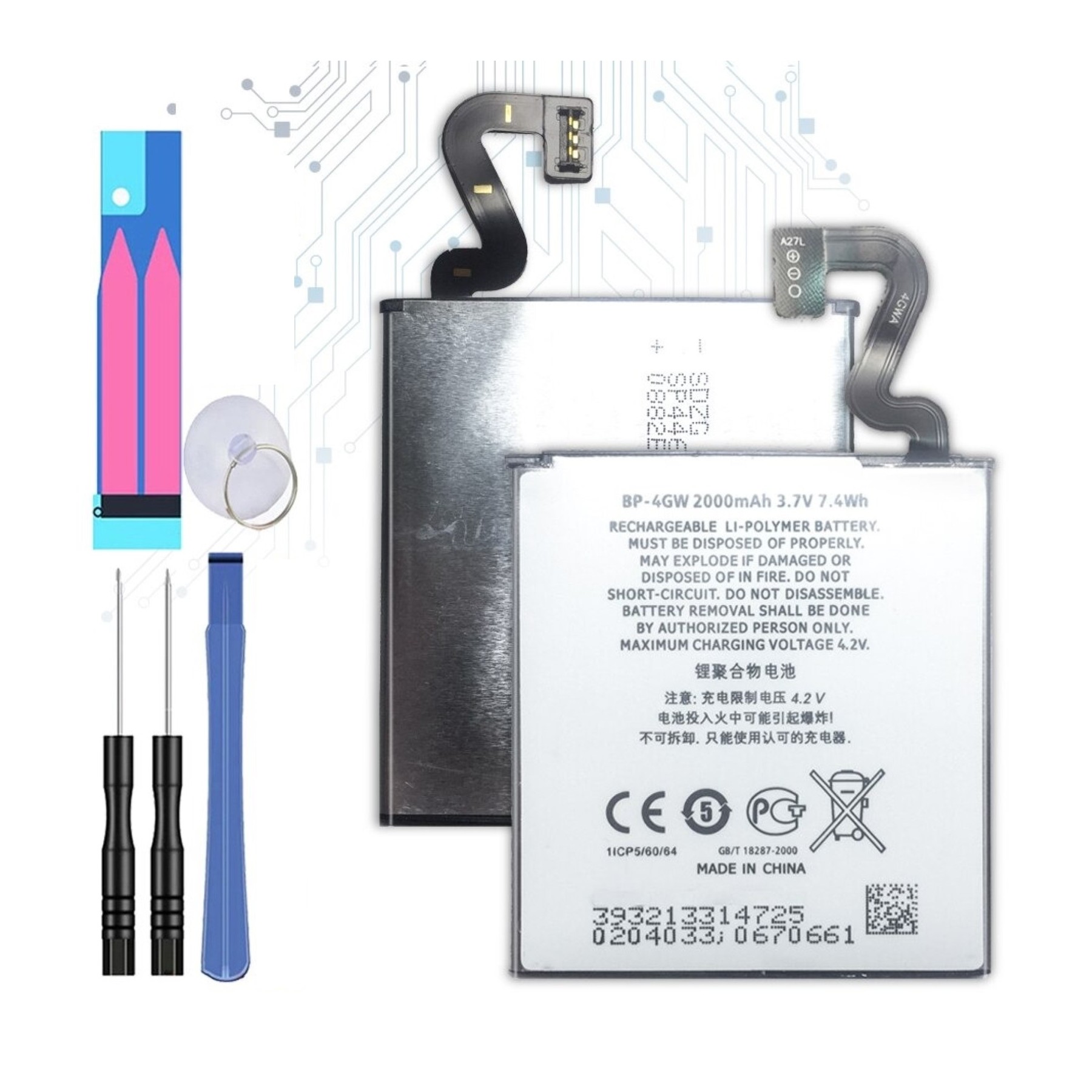 Bateria Bp-4Gw Para Nokia Lumia 920 / 720 / 625 | 2000Mah